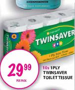 1Ply Twinsaver Toilet Tissue-10's 