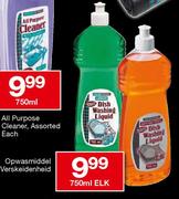 Opwasmiddel Verskeidenheid-750ml elk