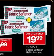 Fabric Softener Refill, Assorted-2 x 500ml