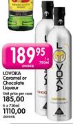 Lovoka Caramel Or Chocolate Liquer-6x750ml