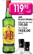 J & B Scotch whisky-1x750ml