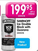 Smironoff Ice Double Black With Guarana-24x250ml