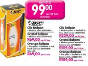 BIC Clic Ballpen-Per 20 Box