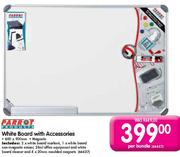 Parrot Products White Board With Accessories-600x900mm