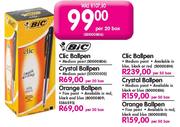 BIC Orange Ballpen-Per 50 Box