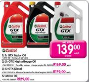 Castrol GTX High Mileage Oil-5L Each