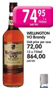 Wellington VO Brandy-1x750ml