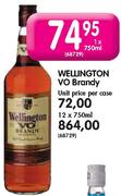Wellington VO Brandy-12x750ml