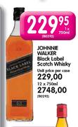 Johnne Walker Black Label Scotch Whisky-12 x 750ml