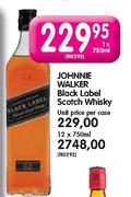 Johnne Walker Black Label Scotch Whisky-1 x 750ml