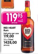Red Heart Rum-1x750ml