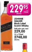 Johnnie Walker Black Label Scotch Whisky-12x750ml