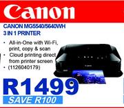 Canon MG5540/5640WH 3 In 1 Printer