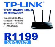 TP-Link TDW8970 Gigabit 300MPBS ADSL2