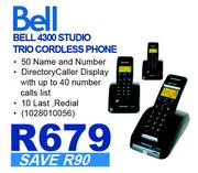 Bell 4300 Studio Trio Cordless Phone
