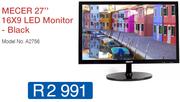 Mecer 27" 16x9 LED Black Monitor A2756