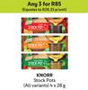 Knorr Stock Pots (All Variants)-For Any 3 x 4 x 28g