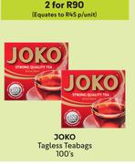 Joko Tagless Teabags-For 2 x 100's