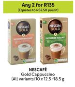 Nescafe Gold Cappuccino (All Variants)-For Any 2 x 10 x 12.5/18.5g