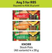 Knorr Stock Pots (All Variants)-For Any 3 x 4 x 28g