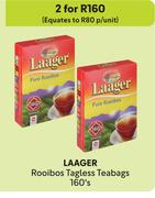 Laager Rooibos Tagless Teabags-For 2 x 160's