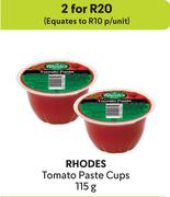 Rhodes Tomato Paste Cups-For 2 x 115g