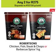 Robertson Chicken, Fish, Steak & Chops Or Barbecue Spice-For Any 2 x 1kg