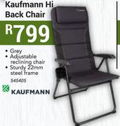 Kaufmann Hi Back Chair