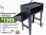 Megamaster Mini Patio Braai-1100mm x 450mm x 1060mm