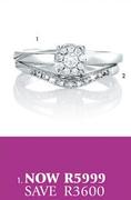 9ct Diamond Solitaire and Band