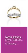 9ct Solitaire Rings-Each