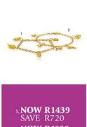9ct Gold & Silver Bracelet