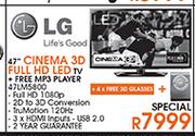 LG 47" Cinema 3D Full HD LED TV
