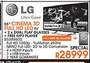 LG 55" Cinema 3D Full HD LED TV(55LM9600)