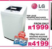 LG 15kg Top Load Washing machine(Metallic)-Each