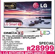 LG 55"Full HD Cinema 3D Smart LED TV(55LM9600)