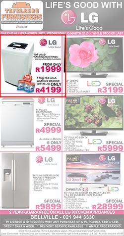 Tafelberg Furnishers : LG (Until 13 March 2013), page 1