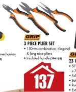 Grip Plier Set-3 Piece