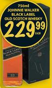 Johnnie Walker Black Label Old Scotch Whisky-750ml