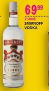 Smirnoff Vodka-750ml