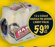 Hansa Pilsener Carry Pack-12 x 330ml Per Pack