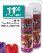 Cobra Touch Furniture Polish Assorted-275ml