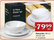 Panache White Dinner Set-12 Piece per set