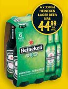 Heineken Lager Beer NRB-6 x 330ml Per Pack