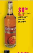 Klipdrift Export Brandy-750ml