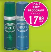 Brut Deodorant-150ml Each