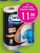 Carlton Paper Towel-2's Per Pack