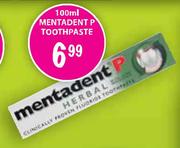 Mentadent P Toothpaste-100ml
