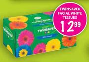 Twinsaver Facial White Tissues