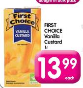 First Choice Vanilla Custard-1L